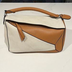 Puzzle Style Bag Leather